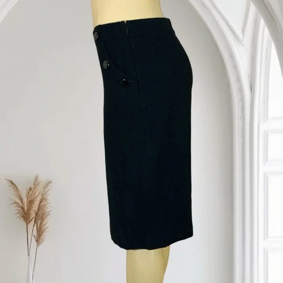 J Crew Wool Pencil Skirt EUC Size 4 Waist 15" Hip 18" Length 23" - Picture 7 of 10